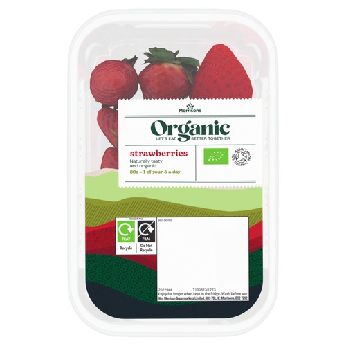 Morrisons Organic Strawberries 225g Punnet