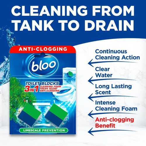 Bloo Incistern Cube Toilet Block Limescale Prevention thumbnail 2
