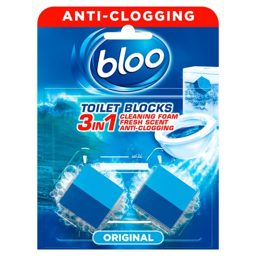 Bloo Incistern Cube Toilet Block Original Blue