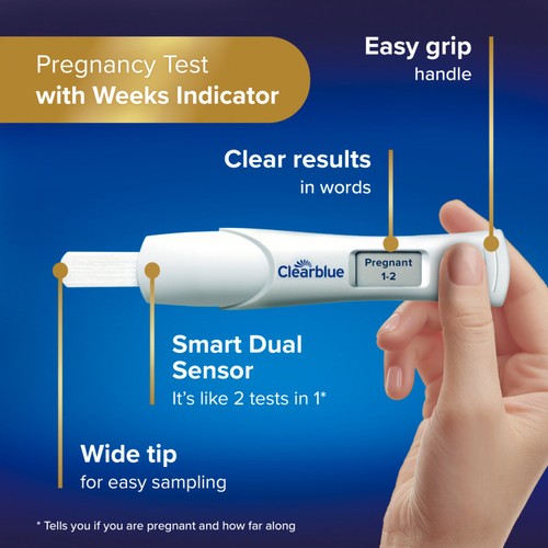 Clearblue Digital and Visual Pregnancy Test Kit, Triple Check, 3 Tests thumbnail 5