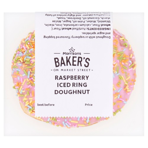 Market Street Raspberry Iced Ring Doughnut