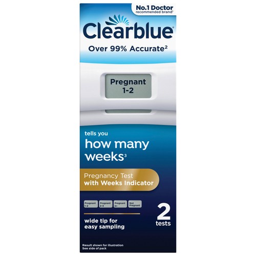 Clearblue Digital Pregnancy Test With Weeks Indicator 2 Tests