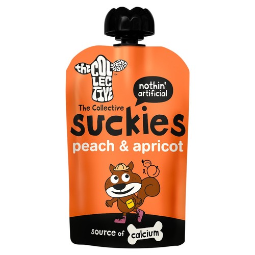 The Collective Peach & Apricot Suckies Yogurt  Pouch