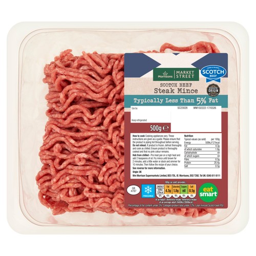 Morrisons Scotch Steak Mince 5% Fat 500g thumbnail 2