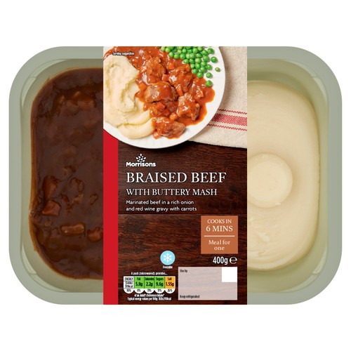 Morrisons Braised Beef & Mash