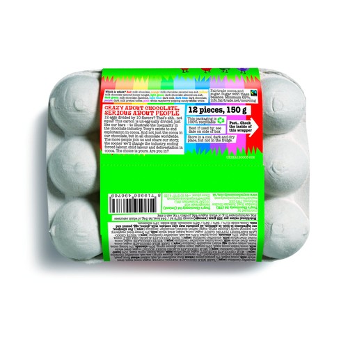 Tony's Chocolonely Egg-stra Special Milk Chocolate Eggs Assortment Box 150g thumbnail 3