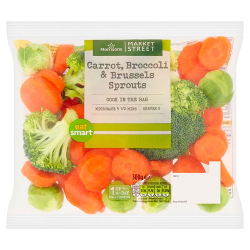 Morrisons Carrot, Broccoli & Brussels Sprouts