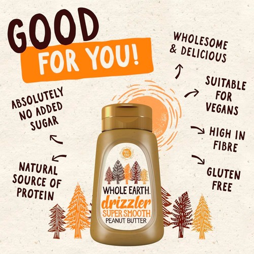 Whole Earth Drizzler Super Smooth Peanut Butter thumbnail 2