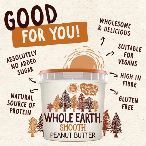 Whole Earth Smooth Peanut Butter thumbnail 2