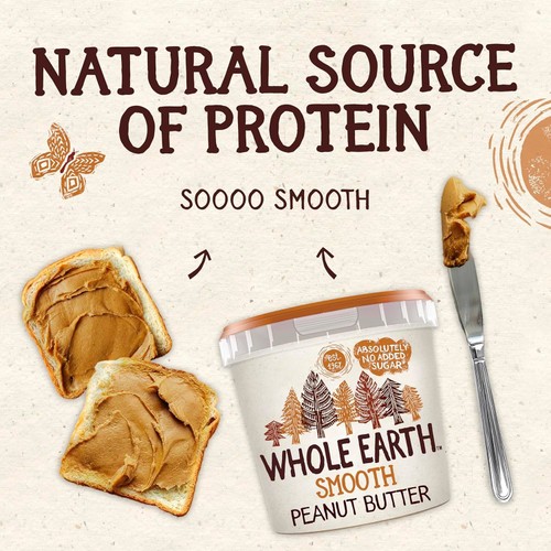 Whole Earth Smooth Peanut Butter thumbnail 3