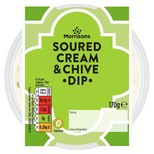 Morrisons Soured Cream & Chive Dip 170g
