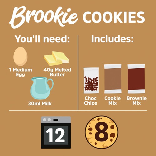 Dr. Oetker Brookie Cookies Baking Mix thumbnail 2