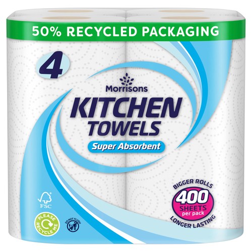 Morrisons Kitchen Towel 4 Pack