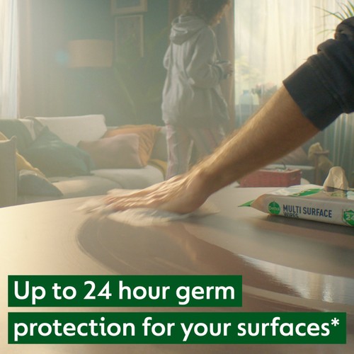 Dettol Protect 24 Hour Antibacterial Wipes Ocean Fresh thumbnail 5