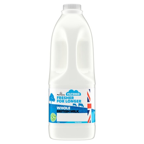 Morrisons Filtered Milk Whole thumbnail 2
