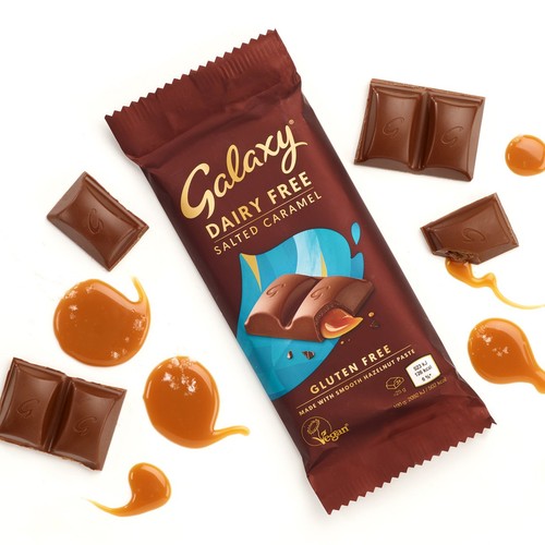 Galaxy Caramel Vegan Chocolate Dairy Free thumbnail 2