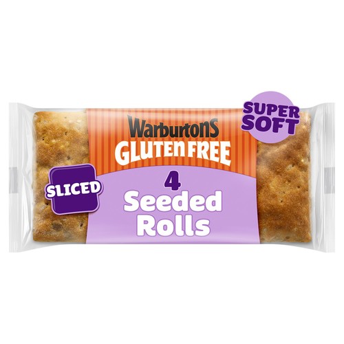 Warburtons Gluten Free Soft Sliced Seeded Rolls 4 Pack thumbnail 2