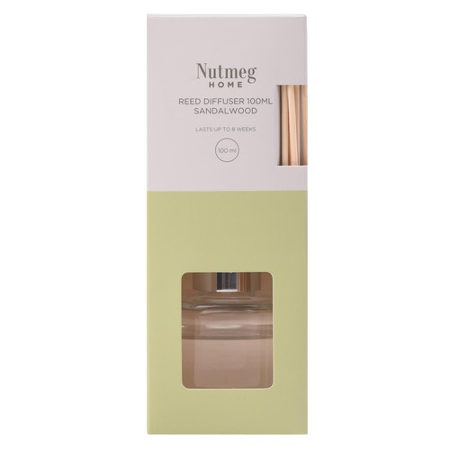 Nutmeg Home Reed Diffuser Sandalwood