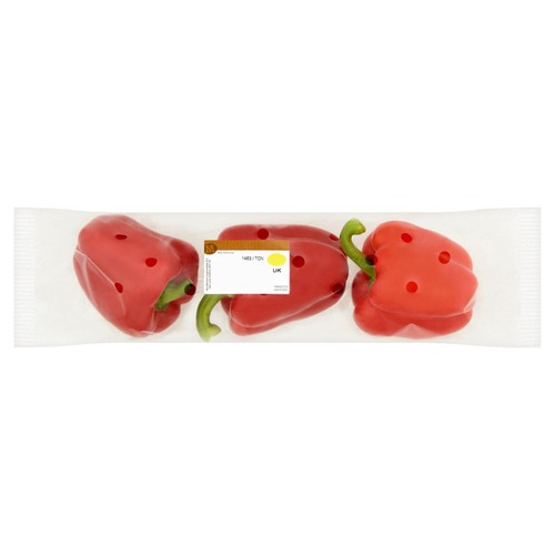 Morrisons Greengrocer Sweet Peppers 3 Pack (Colours May Vary)