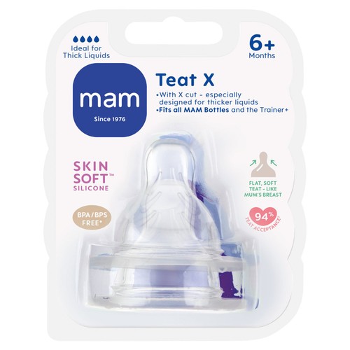 MAM Teat X Cross Cut 2pk