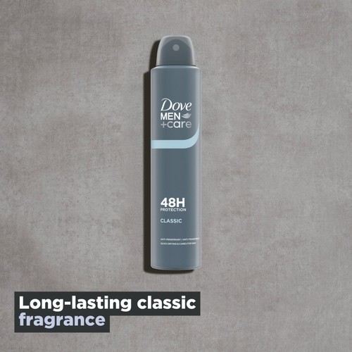 Dove Men + Care Antiperspirant Deodorant Classic Aerosol 200ml thumbnail 2