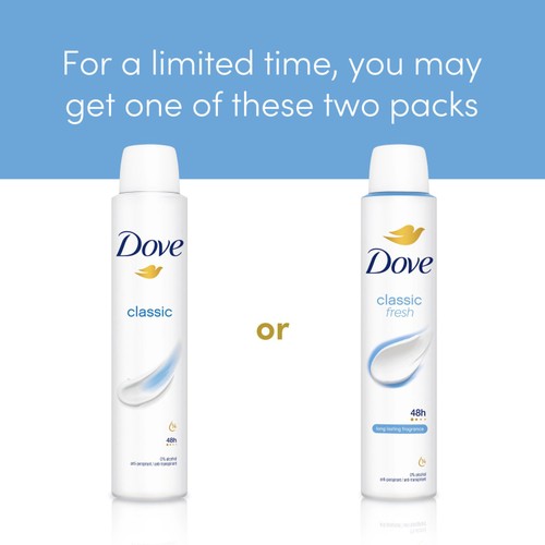 Dove Women Antiperspirant Deodorant Classic Aerosol 200ml thumbnail 2
