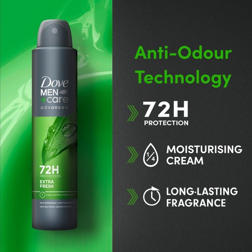 Dove Men + Care Advanced Antiperspirant Deodorant Extra Fresh 200ml thumbnail 2
