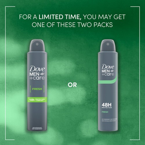 Dove Men + Care Antiperspirant Deodorant Fresh Aerosol 200ml thumbnail 5
