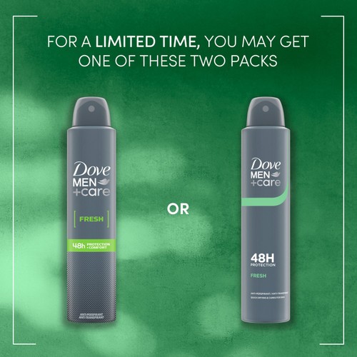 Dove Men + Care Antiperspirant Deodorant Fresh Aerosol 200ml thumbnail 8