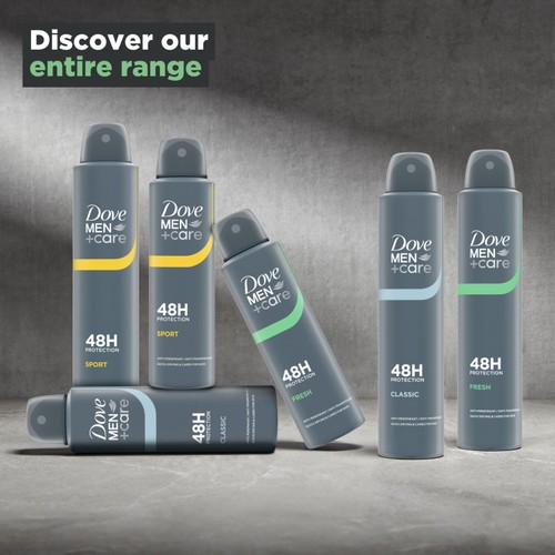 Dove Men + Care Antiperspirant Deodorant Fresh Aerosol 200ml thumbnail 9