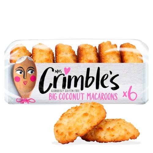 Mrs Crimble's Gluten Free 6 Big Coconut Macaroons thumbnail 2