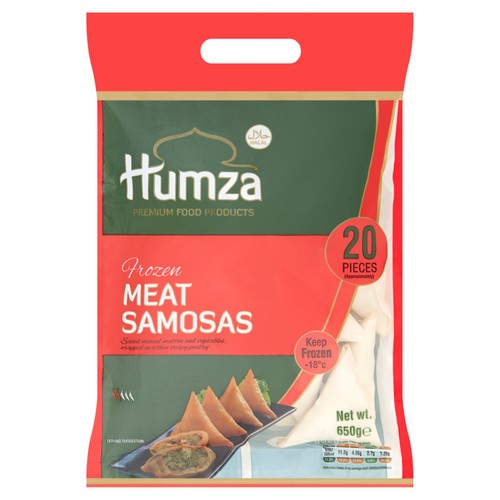 Humza 20 Piece Frozen Meat Samosas 650g thumbnail 2