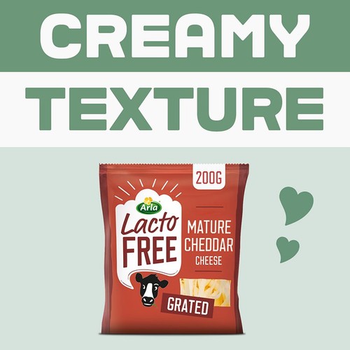 Arla LactoFREE Mature Cheddar Grated Cheese thumbnail 3