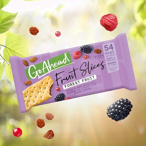 Go Ahead Forest Fruit Crispy Fruit Slices Snack Bars 4 Pack Multipack  thumbnail 3