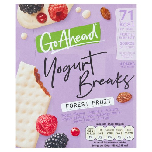 Go Ahead Forest Fruit Yogurt Breaks Snack Bars Multipack