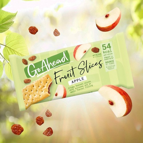 Go Ahead Apple Crispy Fruit Slices Snack Bars 4 Pack Multipack  thumbnail 3