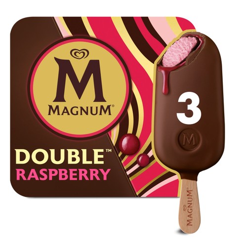 Magnum Double Raspberry Ice Cream Sticks 3 x 85ml