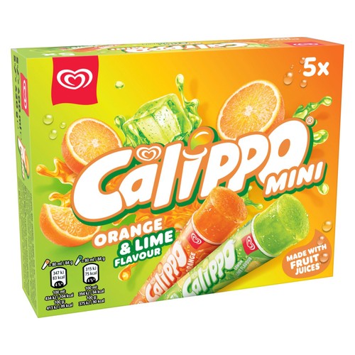 Calippo Mini Orange & Lime Ice Lollies  5 x 80ml thumbnail 2