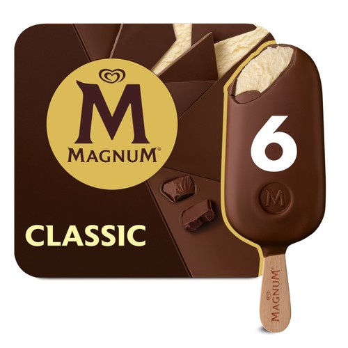 Magnum Classic Ice Cream Sticks 6 x 100ml