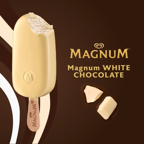 Magnum White Chocolate Ice Cream Sticks 3 x 100ml thumbnail 2