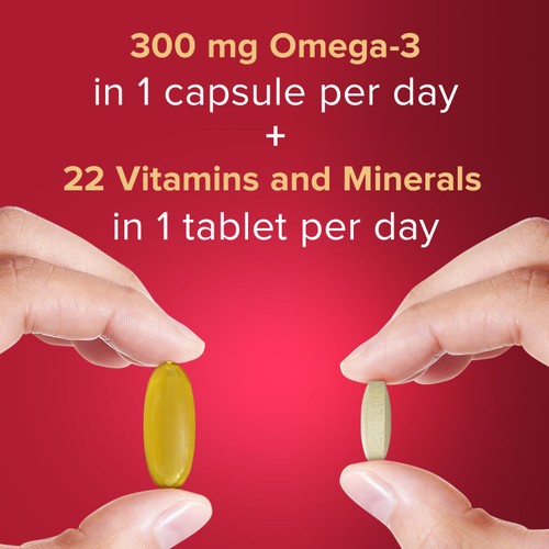 Seven Seas Omega-3 & Multivitamins Woman, With Biotin And Iron, 30 Day Pack thumbnail 4