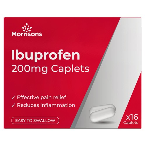 Morrisons Ibuprofen Caplets 16 Pack