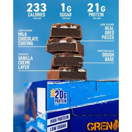 Grenade Oreo Protein Bar 60g thumbnail 2