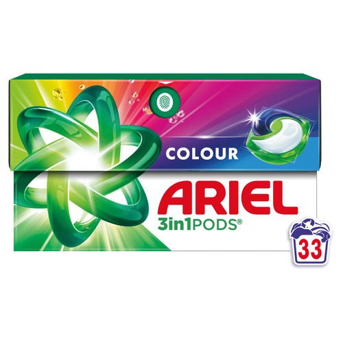 Ariel Colour All-in-1 Pods Washing Capsules 33 Pack