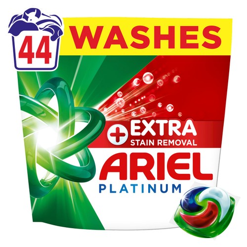 Ariel Platinum + Extra Stain Removal All-In-1 Washing Capsules thumbnail 2