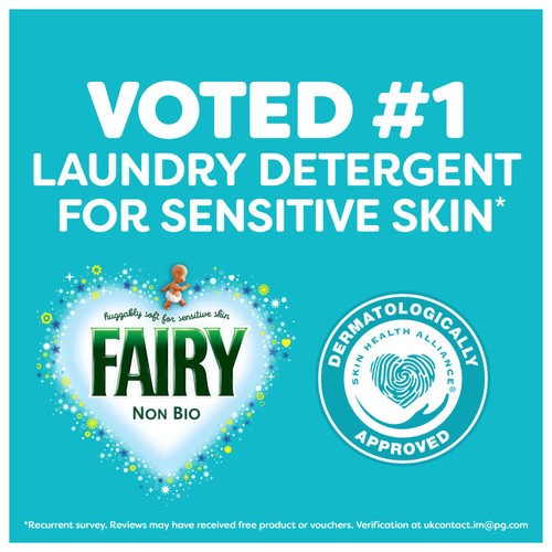 Fairy Non Bio For Sensitive Skin Washing Capsules 33 Pack thumbnail 2