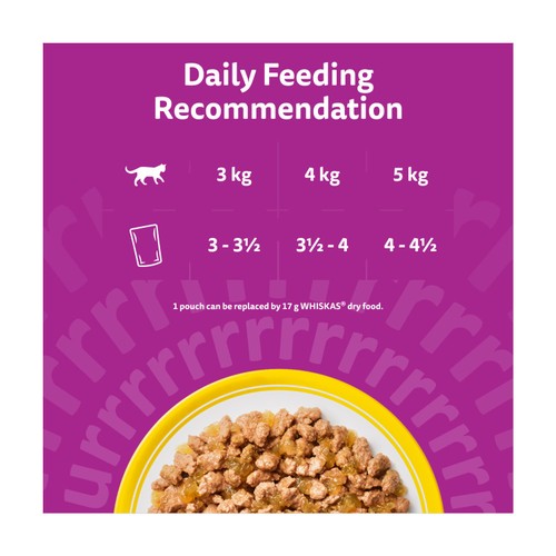 Whiskas Senior 11+ Poultry Feasts Wet Cat Food Pouches in Jelly 12 x 85g thumbnail 4
