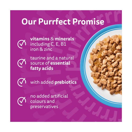 Whiskas Senior 11+ Fish Favourites Wet Cat Food Pouches in Jelly 12 x 85g thumbnail 2