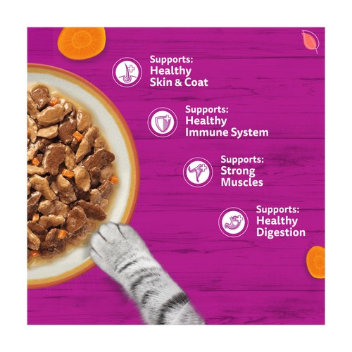 Whiskas 1+ Country Collection Mix Adult Wet Cat Food Pouch in Gravy thumbnail 4
