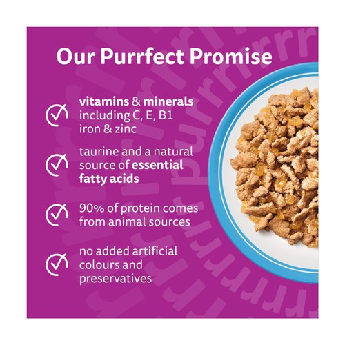 Whiskas 1+ Fish Favourites Adult Wet Cat Food Pouches in Jelly  thumbnail 2